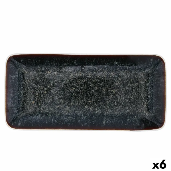поднос для закусок Bidasoa Elite Коричневый 30 x 14,5 x 2,6 cm (6 штук)