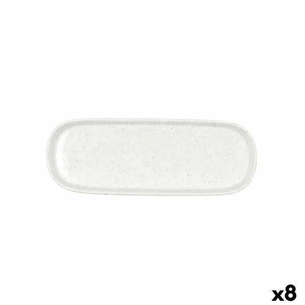 поднос для закусок Bidasoa Elite Белый 22 x 8 x 25 cm (8 штук)