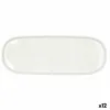 поднос для закусок Bidasoa Elite Белый 30,7 x 11,6 x 2 cm (12 штук)