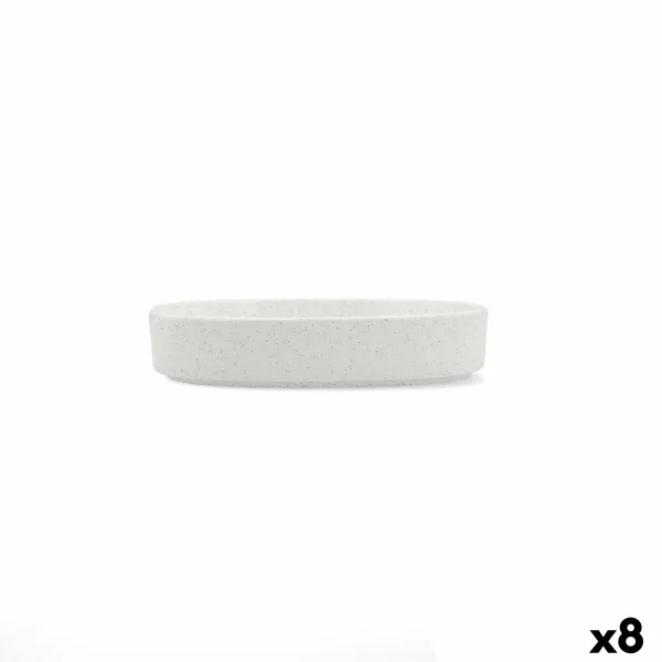 Snack Kulho Bidasoa Elite Valkoinen Keraminen 18 x 18 x 3,5 cm (8 osaa)