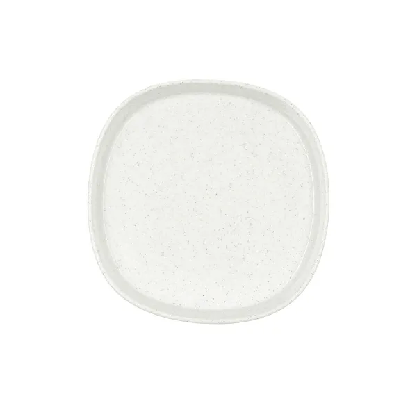 Snack Bowl Bidasoa Elite White Ceramic 18 x 18 x 3,5 cm (8 Units)
