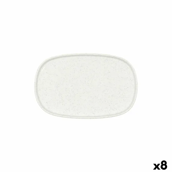 поднос для закусок Bidasoa Elite Белый 18,5 x 11,5 cm (8 штук)
