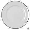Plakans trauks Bidasoa Glacial Filo Balts Keramika Ø 30 cm (12 gb.)