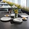 Deep Plate Bidasoa Glacial Filo White Ceramic Ø 23,5 cm (24 Units)