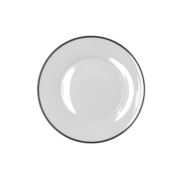 Dessert dish Bidasoa Glacial Filo White Ceramic Ø 19 cm (36 Units)