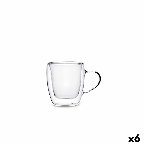 Чашка кофе и чай Quid Serenia Прозрачный Cтекло 80 ml (6 штук)