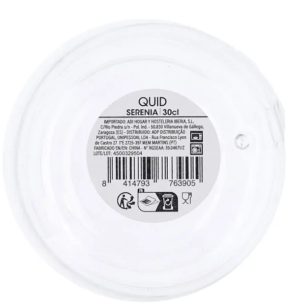 Tee- ja kahvikuppi Quid Serenia Läpinäkyvä Lasi 300 ml (6 osaa)