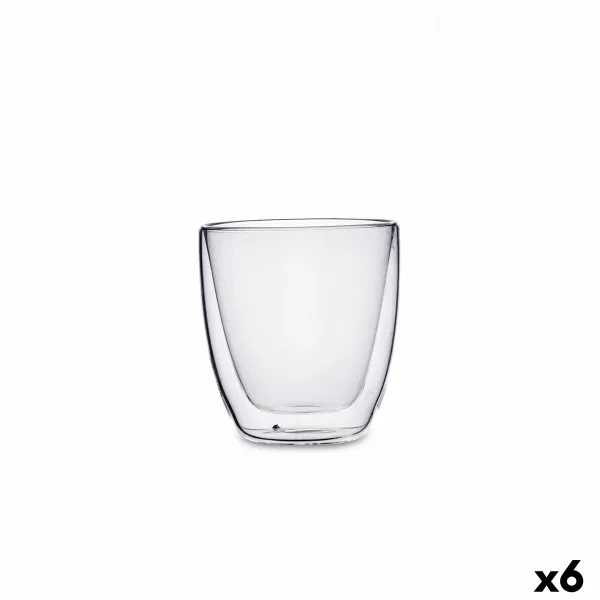 Стакан Quid Serenia Прозрачный Cтекло 200 ml Capuccino (6 штук)