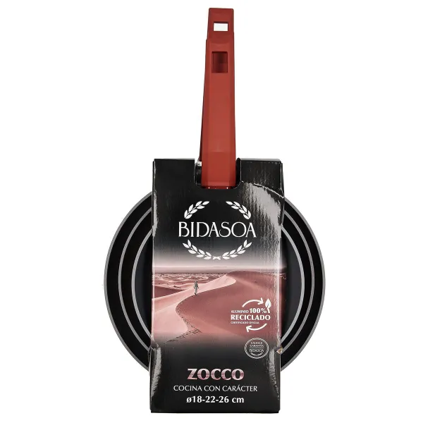 Keptuvių rinkinys Bidasoa Zocco Pilka Degtas molis Metalinis 3 Dalys