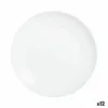 Litteä Lautanen Luminarc Apy Valkoinen Lasi Ø 25 cm (12 osaa)