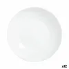 Deep Plate Luminarc Apy White Glass Ø 20 cm (12 Units)