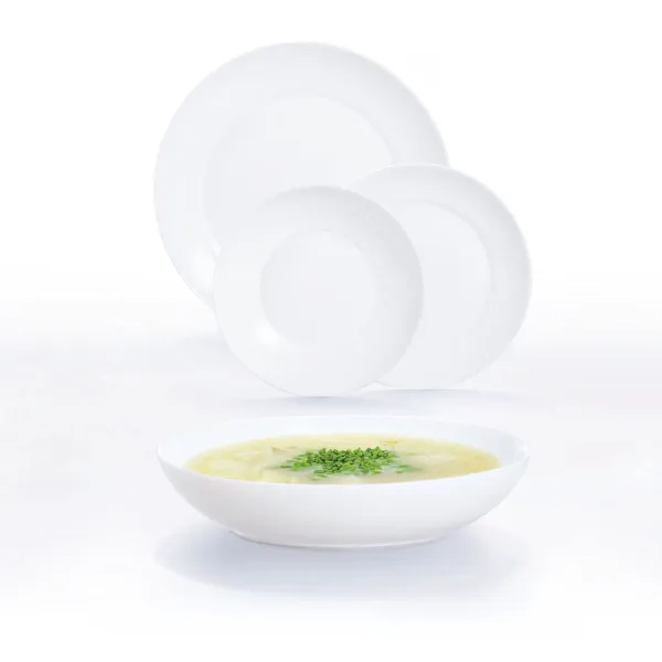 Deep Plate Luminarc Apy White Glass Ø 20 cm (12 Units)