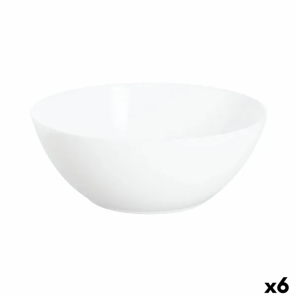 Salaattikulho Luminarc Apy Valkoinen Lasi Ø 21 cm (6 osaa)