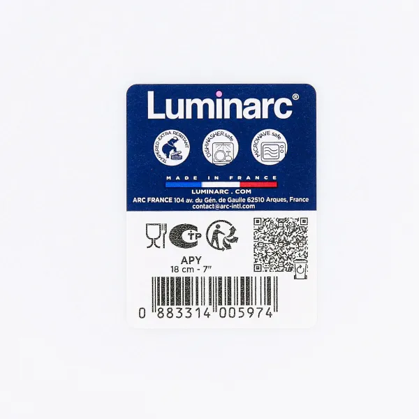 Блюдо для десертов Luminarc Apy Белый Cтекло Ø 18 cm (12 штук)