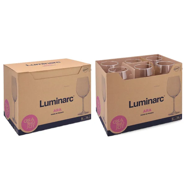 Vīna glāze Luminarc Ara Caurspīdīgs Stikls 580 ml (6 gb.)