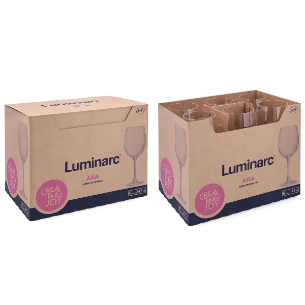 Vyno taurė Luminarc Ara Skaidrus stiklas 470 ml (6 vnt.)