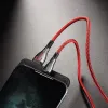 Borofone Highway - 1.2m USB to Lightning Connection Cable (Black / Red)