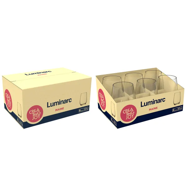 Стакан Luminarc Maine Прозрачный Cтекло 370 ml (6 штук)