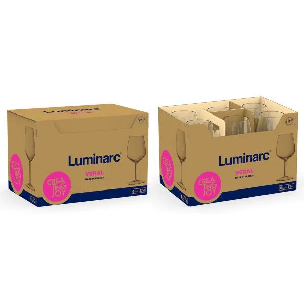 Бокал Luminarc Veral Прозрачный Cтекло 470 ml (6 штук)