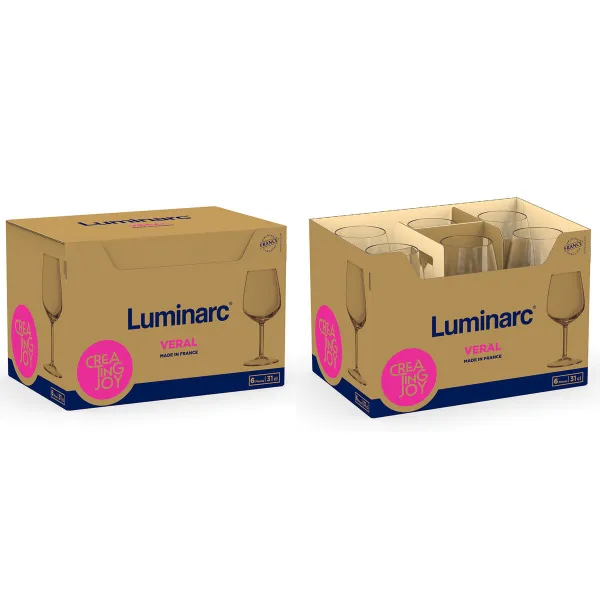 Бокал Luminarc Veral Прозрачный Cтекло 310 ml (6 штук)