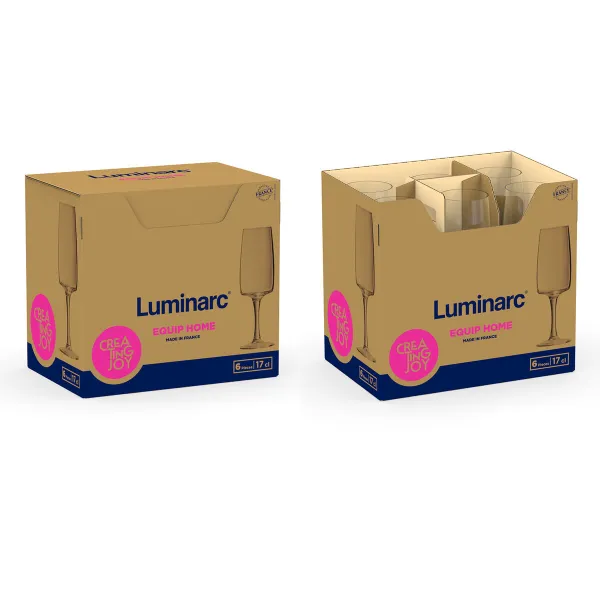 Бокал для шампанского Luminarc Equip Home Прозрачный Cтекло 170 ml (6 штук)