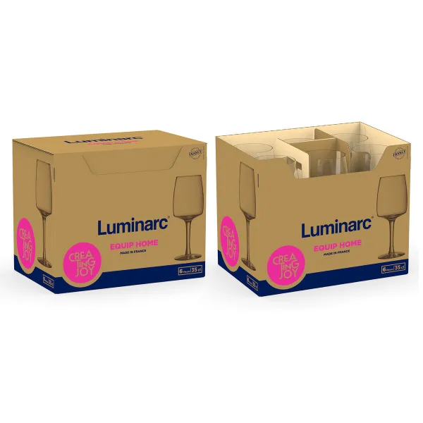 Бокал Luminarc Equip Home Прозрачный Cтекло 350 ml (6 штук)