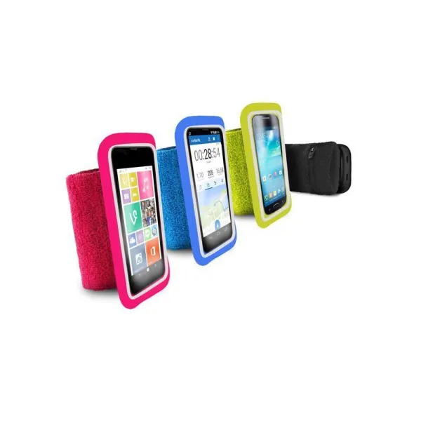 PURO Running Band - Universal running band for smartphones max 4.3 "+ key pocket (pink)