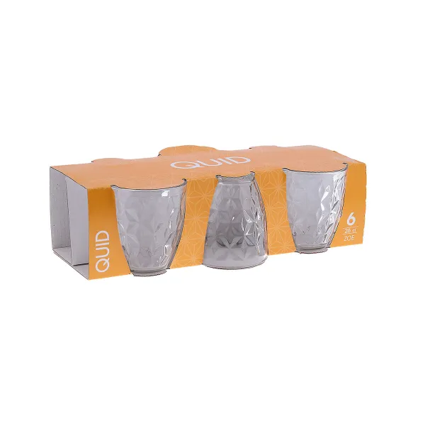 Стакан воды Quid Zoe Прозрачный Cтекло 260 ml (6 штук)