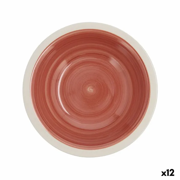 Глубокое блюдо Quid Calypso терракот Керамика Ø 21,5 cm (12 штук)