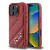 Karl Lagerfeld Quilted Signature - Case for iPhone 16 Pro Max (red)