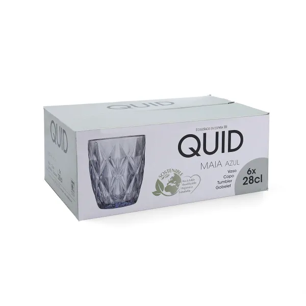 Stiklas Quid Maia Mėlyna stiklas 280 ml (6 vnt.)