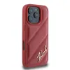 Karl Lagerfeld Quilted Signature - Case for iPhone 16 Pro Max (red)