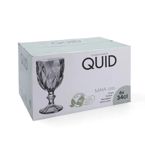 Lasi Quid Maia Sininen Lasi 340 ml (6 osaa)