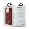 Karl Lagerfeld Quilted Signature - Case for iPhone 16 Pro Max (red)