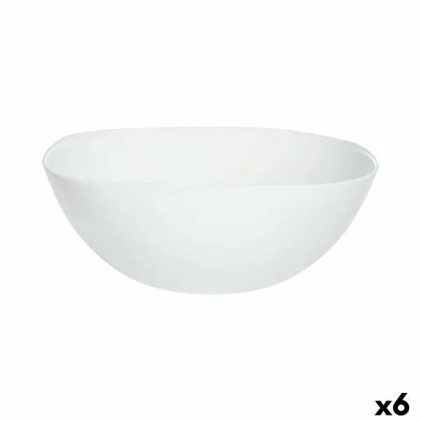 Salaattikulho Luminarc Carine Blanco Valkoinen Lasi Ø 27 cm (6 osaa)