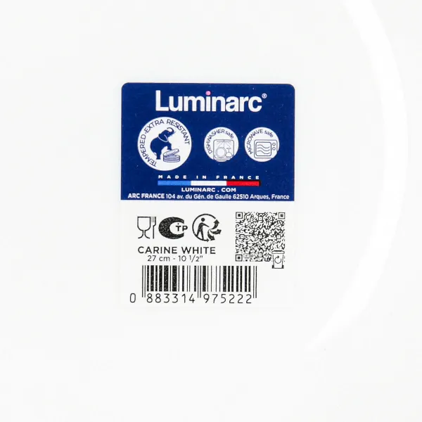 Salaattikulho Luminarc Carine Blanco Valkoinen Lasi Ø 27 cm (6 osaa)