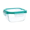 Hermetic Lunch Box Quid Ciclon Turquoise Glass 800 ml (12 Units)