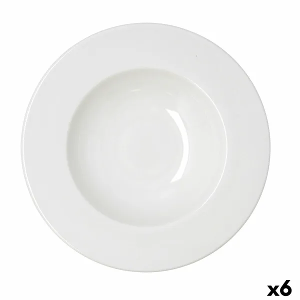 Pastalautanen Bidasoa Serenity Hydrozero Valkoinen Keraminen Ø 30 cm (6 osaa)