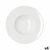 Pasta Dish Bidasoa Serenity Hydrozero White Ceramic Ø 26 cm (6 Units)