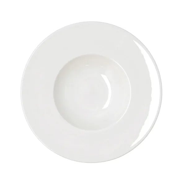 Pasta Dish Bidasoa Serenity Hydrozero White Ceramic Ø 26 cm (6 Units)