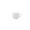 Tea and coffee cup Bidasoa Serenity Hydrozero White Ceramic 200 ml (6 Units)