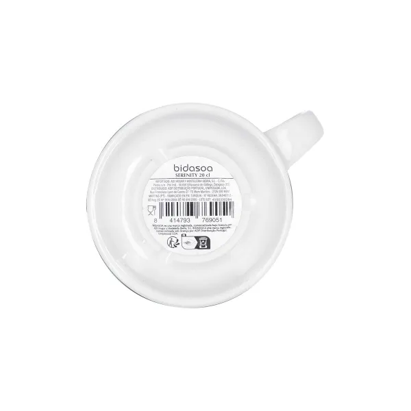Tējas un kafijas tase Bidasoa Serenity Hydrozero Balts Keramika 200 ml (6 gb.)
