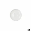 Lautanen Bidasoa Serenity Hydrozero Valkoinen Keraminen Ø 15 cm Kahvi (6 osaa)