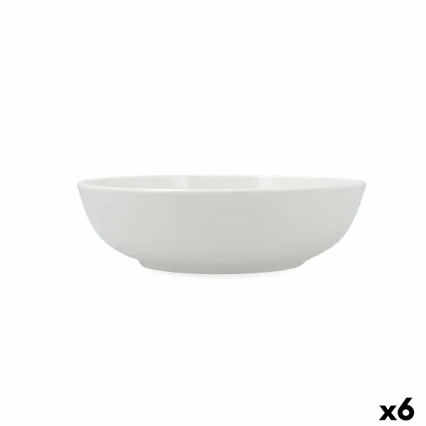 Salaattikulho Bidasoa Serenity Hydrozero Valkoinen Keraminen Ø 23 cm (6 osaa)