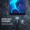 Crong Armor Link - 60W PD 3A USB-A to USB-C Cable 150cm (Black)