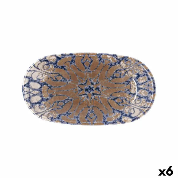 поднос для закусок Bidasoa Deneb Hydrozero Коричневый 26 x 14,5 cm (6 штук)