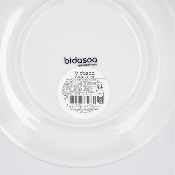Desertinė lėkštė Bidasoa Polaris Hydrozero Rusvai gelsva Keramikinis Ø 21 cm (6 vnt.)