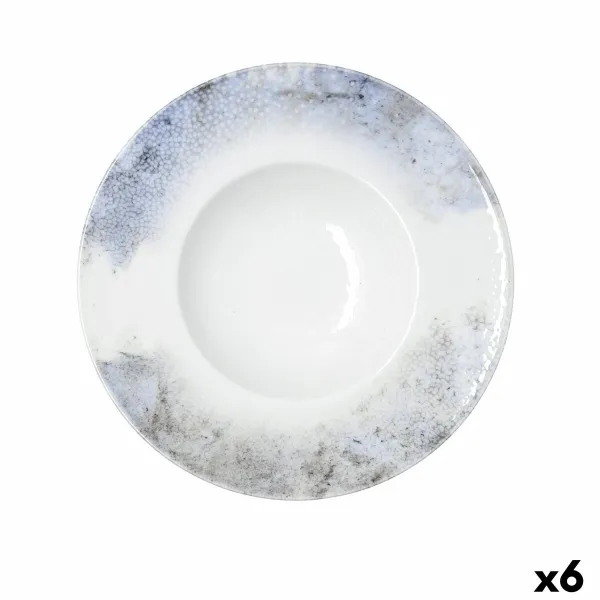 Pasta Dish Bidasoa Polaris Hydrozero Beige Ceramic Ø 26 cm Risotto (6 Units)