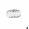 поднос для закусок Bidasoa Polaris Hydrozero Бежевый 19 x 11 cm (6 штук)