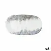 поднос для закусок Bidasoa Polaris Hydrozero Бежевый 26 x 14,5 cm (6 штук)